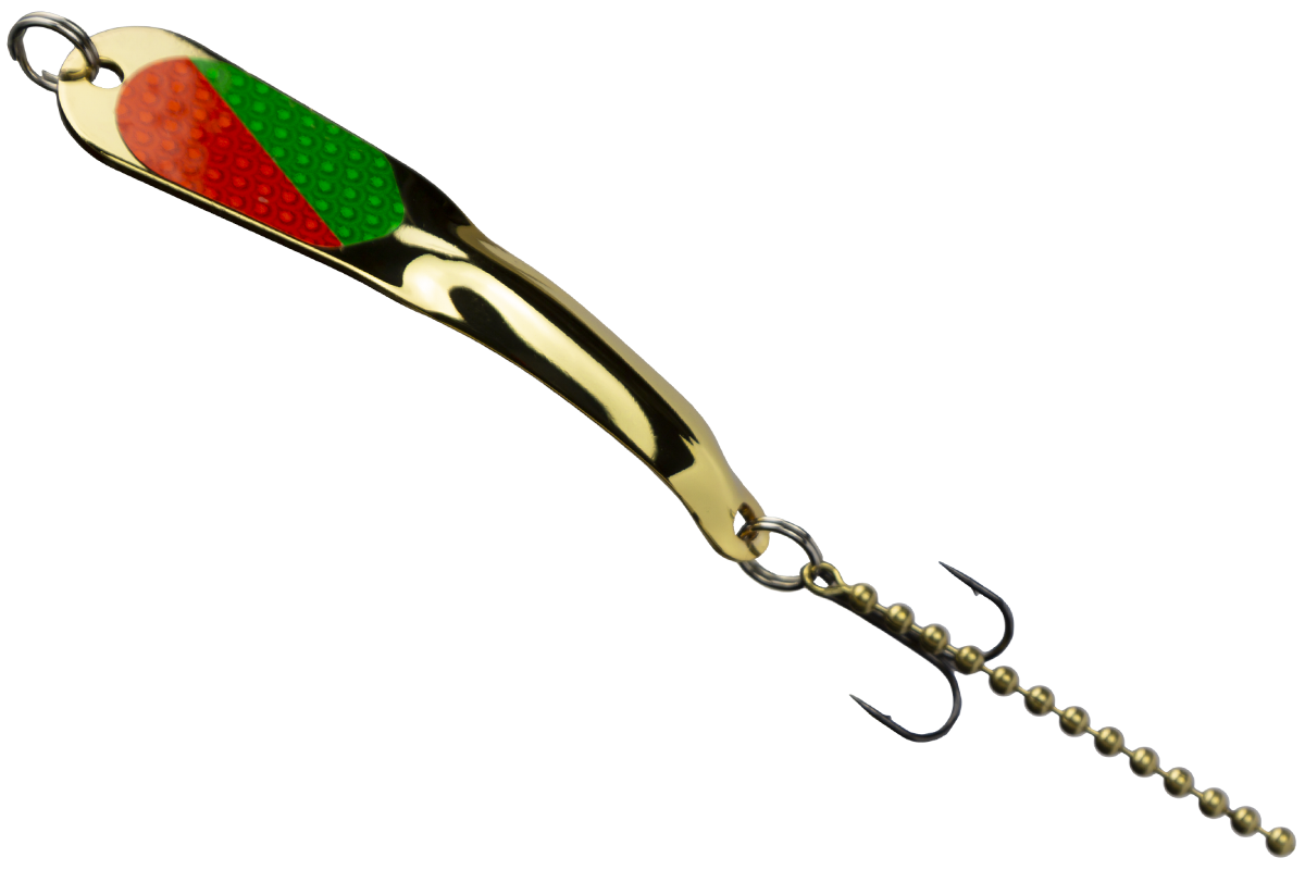 STEELY #3 Gold w/ Green/Orange - PERCH (3 PERCH)