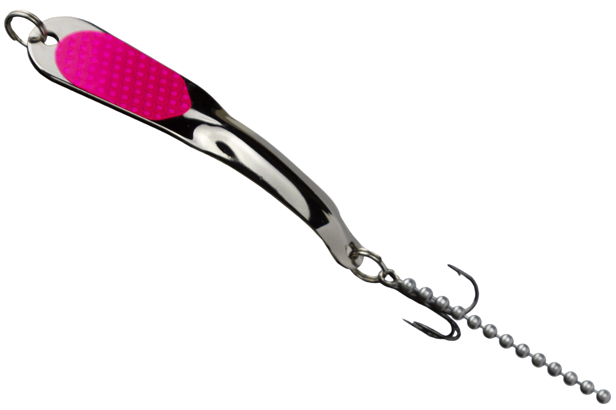 STEELY #4 Silver w/ Hot Pink (4 SHP)