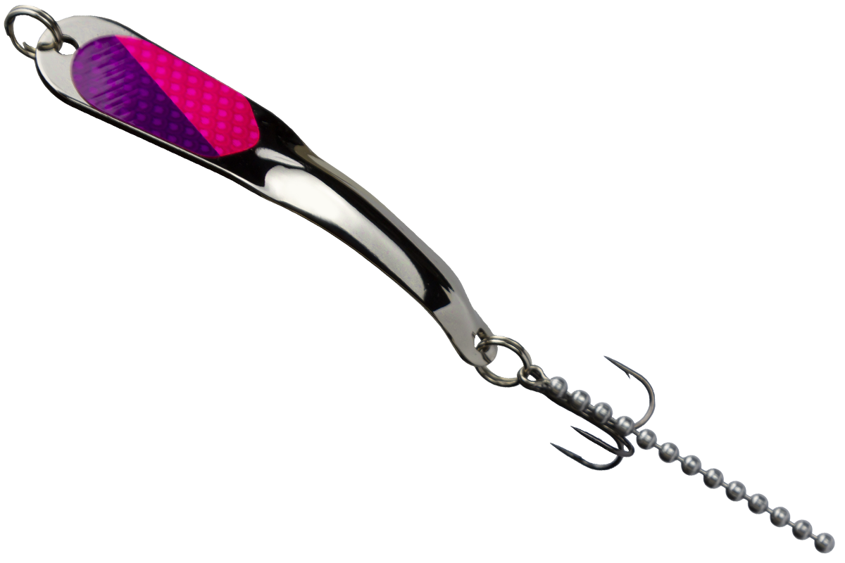 STEELY #4 Silver w/ Hot Pink/Hot Purple (4 SHPP)
