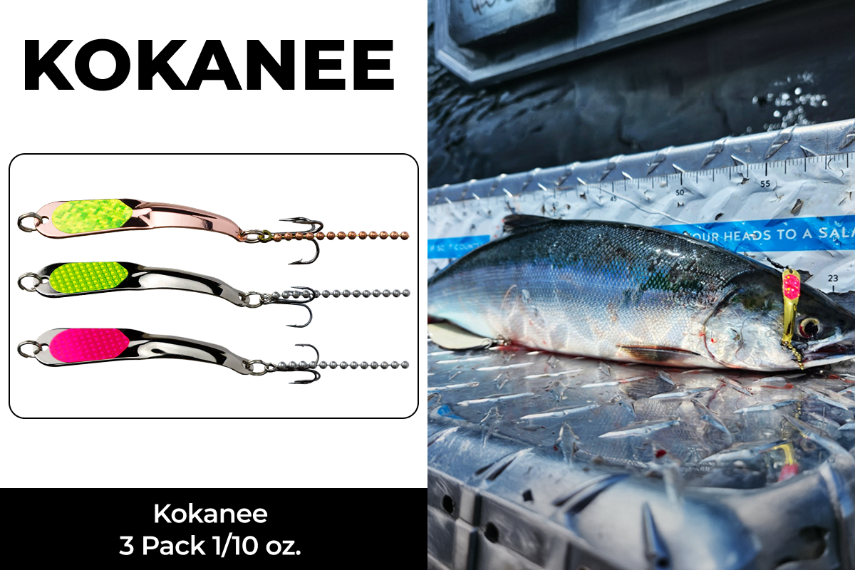 Kokanee 3 Pack 1/10 oz. (2 SHP, 2 SCH, 2 CCH)