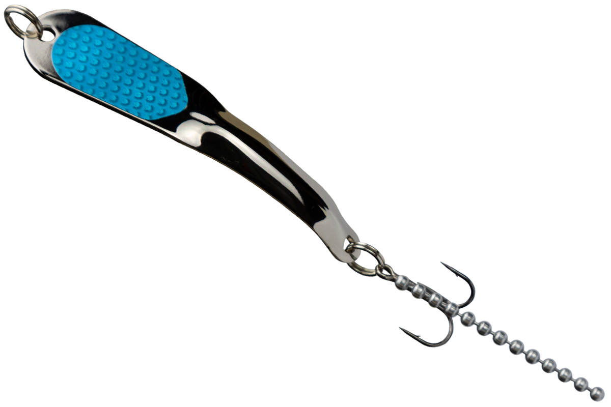 STEELY #4 Silver w/ Light Blue (4 SLB)